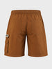 Men's Rust Relaxed Fit Solid Utility Cargo Shorts