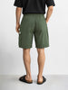 Men's Green Relaxed Fit Solid Utility Cargo Shorts