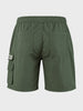 Men's Green Relaxed Fit Solid Utility Cargo Shorts