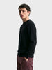 Men's Black Slim Fit Solid Casual Sweater