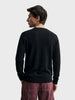 Men's Black Slim Fit Solid Casual Sweater