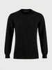 Men's Black Slim Fit Solid Casual Sweater