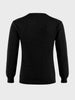 Men's Black Slim Fit Solid Casual Sweater