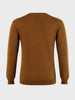 Men's Brown Slim Fit Solid Casual Sweater