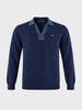 Men's Navy Blue Slim Fit Solid Casual Sweater