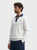 Men's Off White Slim Fit Solid Casual Sweater