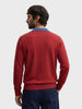 Men's Maroon Slim Fit Solid Casual Sweater