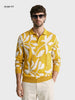 Men's Yellow Slim Fit Solid Casual Sweater