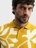 Men's Yellow Slim Fit Solid Casual Sweater