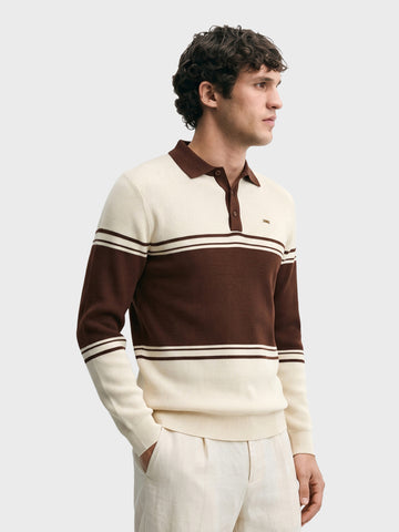 Men's Off White Slim Fit Solid Casual Sweater