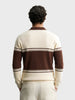 Men's Off White Slim Fit Solid Casual Sweater