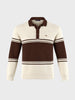 Men's Off White Slim Fit Solid Casual Sweater