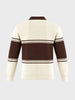Men's Off White Slim Fit Solid Casual Sweater