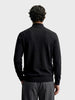 Men's Black Slim Fit Solid Casual Sweater