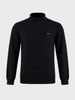 Men's Black Slim Fit Solid Casual Sweater