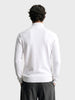 Men's White Slim Fit Solid Casual Sweater