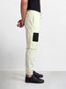 Men's Off White Relaxed Fit Solid Utility Cargo