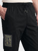 Men's Black Relaxed Fit Solid Utility Cargo