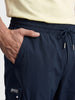Men's Navy Relaxed Fit Solid Utility Cargos
