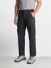 Men's Grey Relaxed Fit Solid Utility Cargo