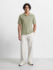 Men's Off White Relaxed Fit Solid Casual Joggers