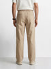 Men's Beige Relaxed Fit Solid Casual Jogger
