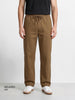 Men's Brown Relaxed Fit Solid Casual Joggers