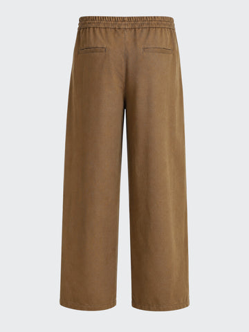 Men's Brown Relaxed Fit Solid Casual Joggers