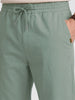 Men's Green Relaxed Fit Solid Casual Joggers