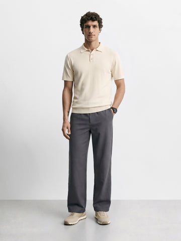 Men's Grey Relaxed Fit Solid Casual Jogger