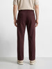 Men's Maroon Relaxed Fit Solid Casual Jogger
