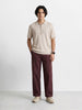 Men's Maroon Relaxed Fit Solid Casual Jogger