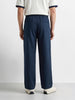 Men's Navy Relaxed Fit Solid Casual Jogger