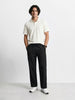 Men's Black Relaxed Fit Solid Casual Jogger
