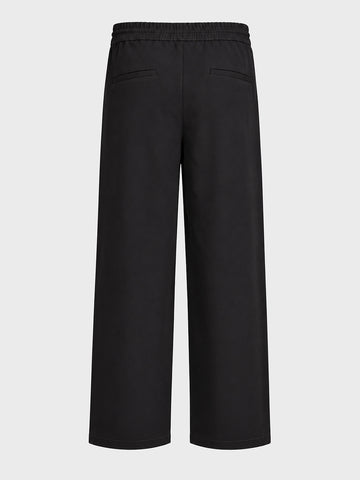 Men's Black Relaxed Fit Solid Casual Jogger