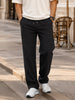 Men's Black Relaxed Fit Solid Casual Jogger