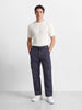 Men's Black Relaxed Fit Solid Utility Cargos