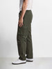 Men's Olive Relaxed Fit Solid Utility Cargo