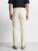 Men's Off White Relaxed Fit Solid Casual Trousers