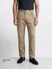 Men's Khaki Relaxed Fit Solid Casual Trousers