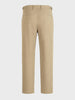 Men's Khaki Relaxed Fit Solid Casual Trousers