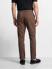 Men's Brown Relaxed Fit Solid Casual Trousers