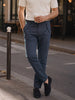 Men's Grey Relaxed Fit Solid Casual Trousers