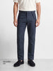 Men's Grey Relaxed Fit Solid Casual Trousers