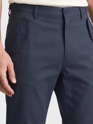Men's Grey Relaxed Fit Solid Casual Trousers