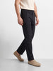 Men's Black Relaxed Fit Solid Casual Trousers