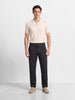 Men's Black Relaxed Fit Solid Casual Trousers
