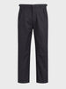 Men's Black Relaxed Fit Solid Casual Trousers