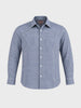 Men's Navy Slim Fit Checkered Casual Shirt