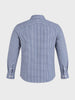 Men's Navy Slim Fit Checkered Casual Shirt